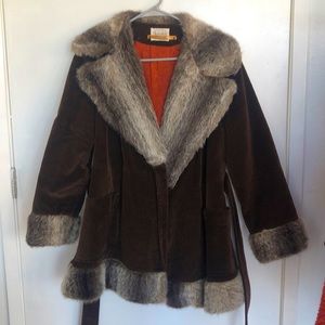Vintage Fur Collar Coat 60s / 70s